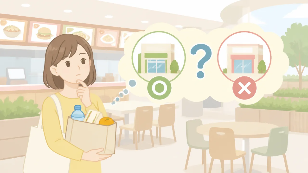 フードコートへの持ち込みはOK？ルールと注意点をやさしく解説
