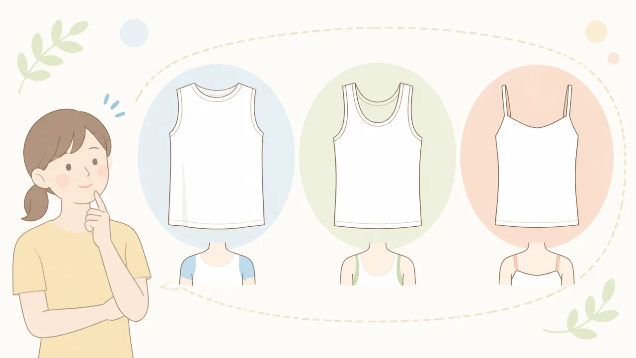 タンクトップとランニングの違いとは?形や用途、選び方をやさしく解説