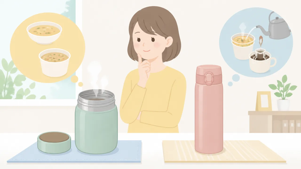 スープジャーにお湯だけ持っていく方法は？おすすめの使い方と注意点